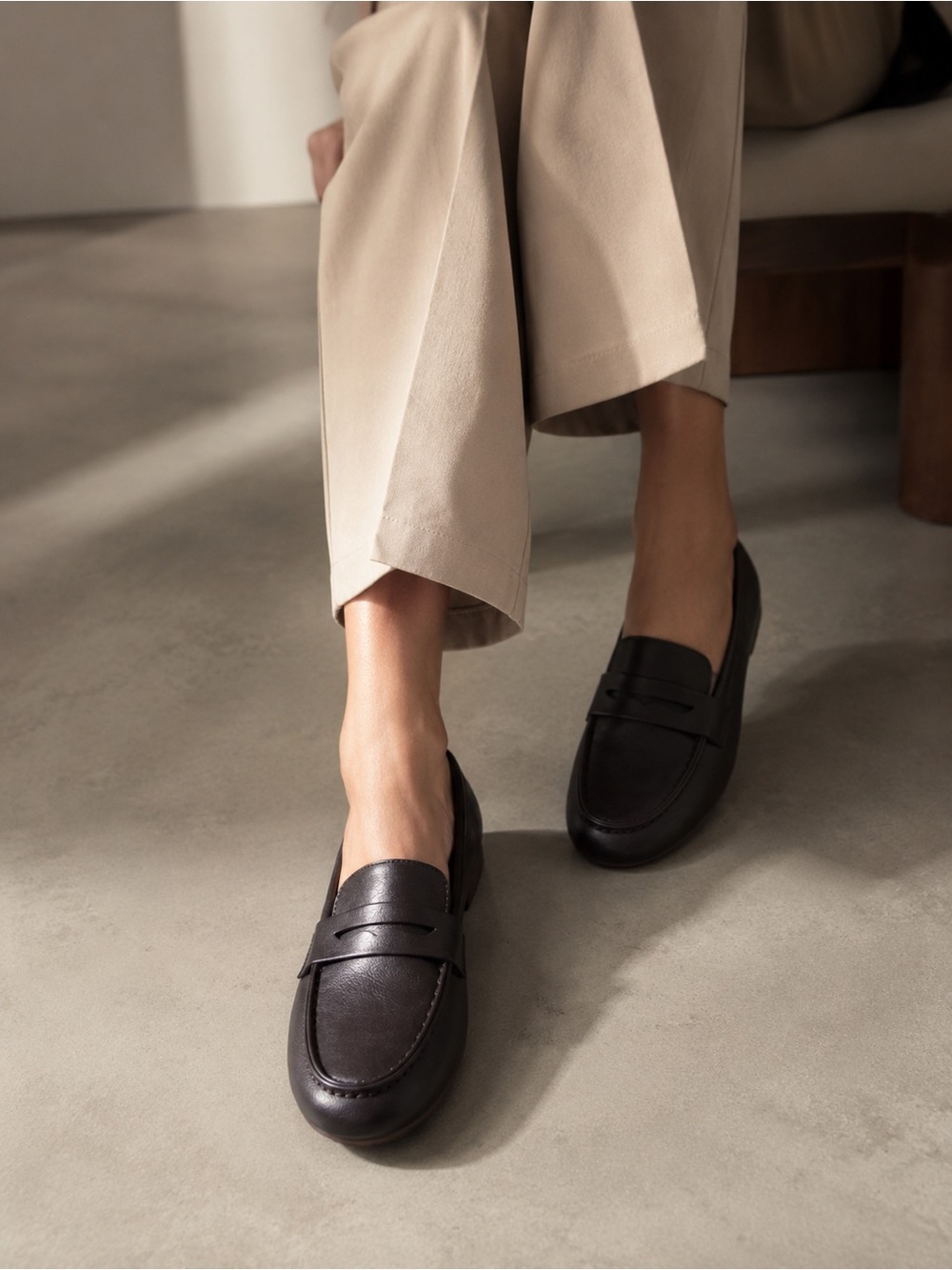 NWOT Brown Penny Loafers Size 38 Comfort Slip On Office Business Casual Shoes